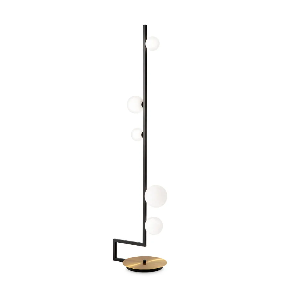 Ideal Lux Stehleuchte BIRDS PT5, IP20, mit Schalter, 5-flammig, 5x G9 (inkl., max. 15W)