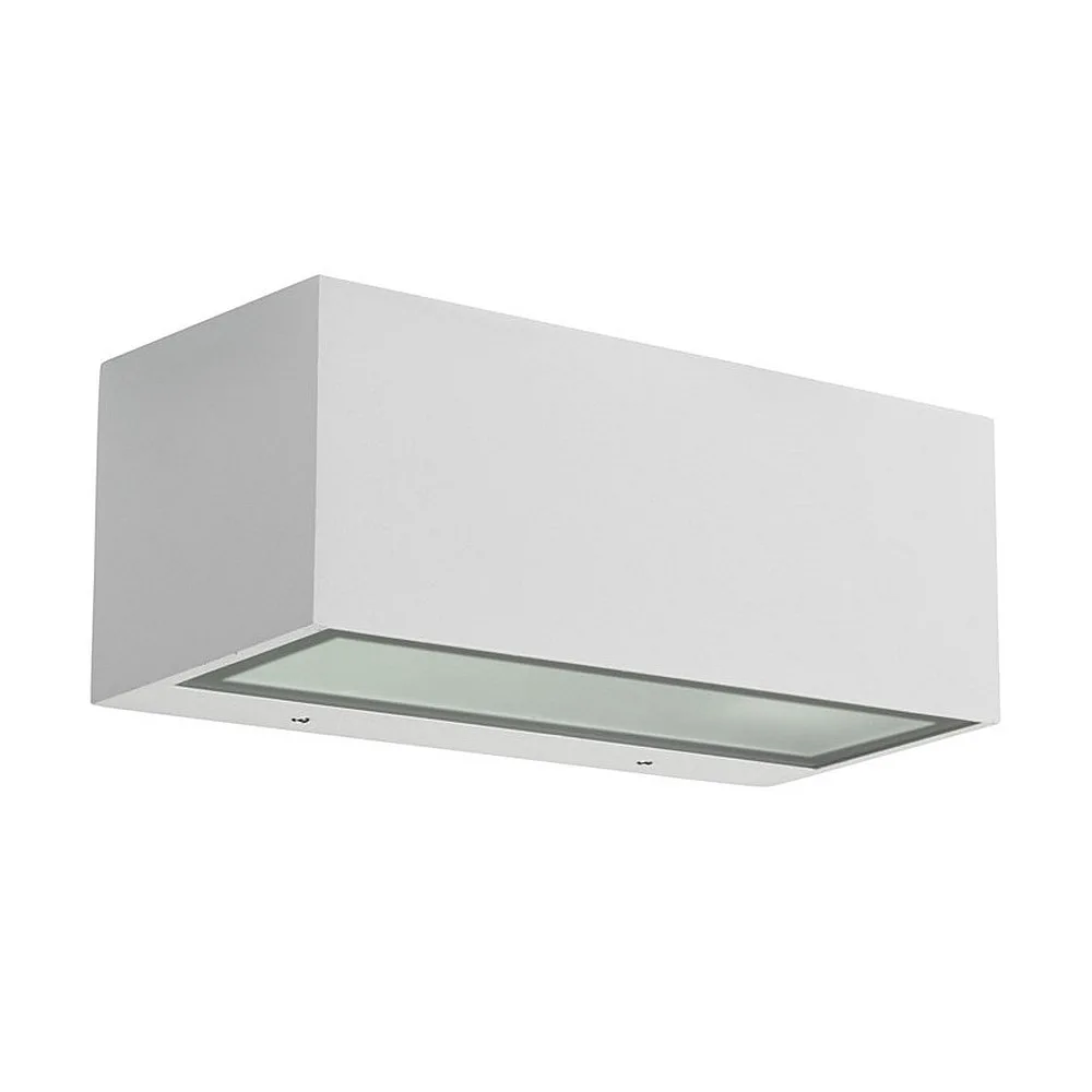 LEDS C4 Outdoor wall luminaire NEMESIS E27 - 9x22CM up / down, large E27 IP66, matt dimmable – white