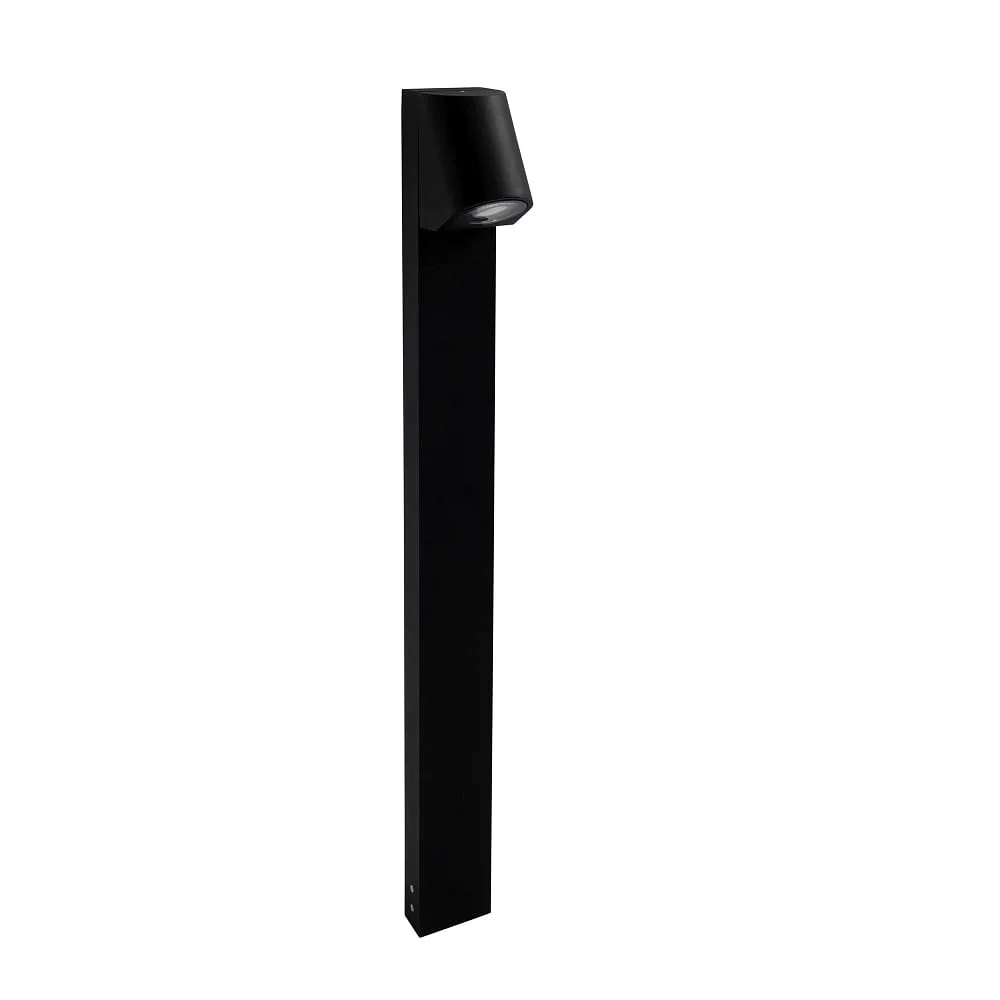 [LEDS-55-E123-60-CL] LEDS C4 Borne lumineuse EKO BOLLARD INCLINED LED rigide, incliné IP66, noir avec variateur