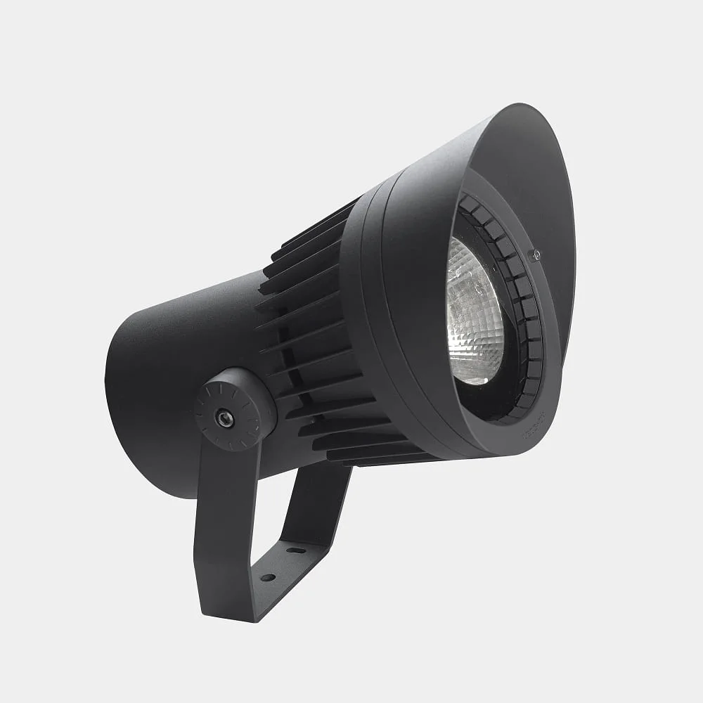 LEDS C4 Outdoor spot HUBBLE COB LED IP65, anthracite, transparent, 2700 K