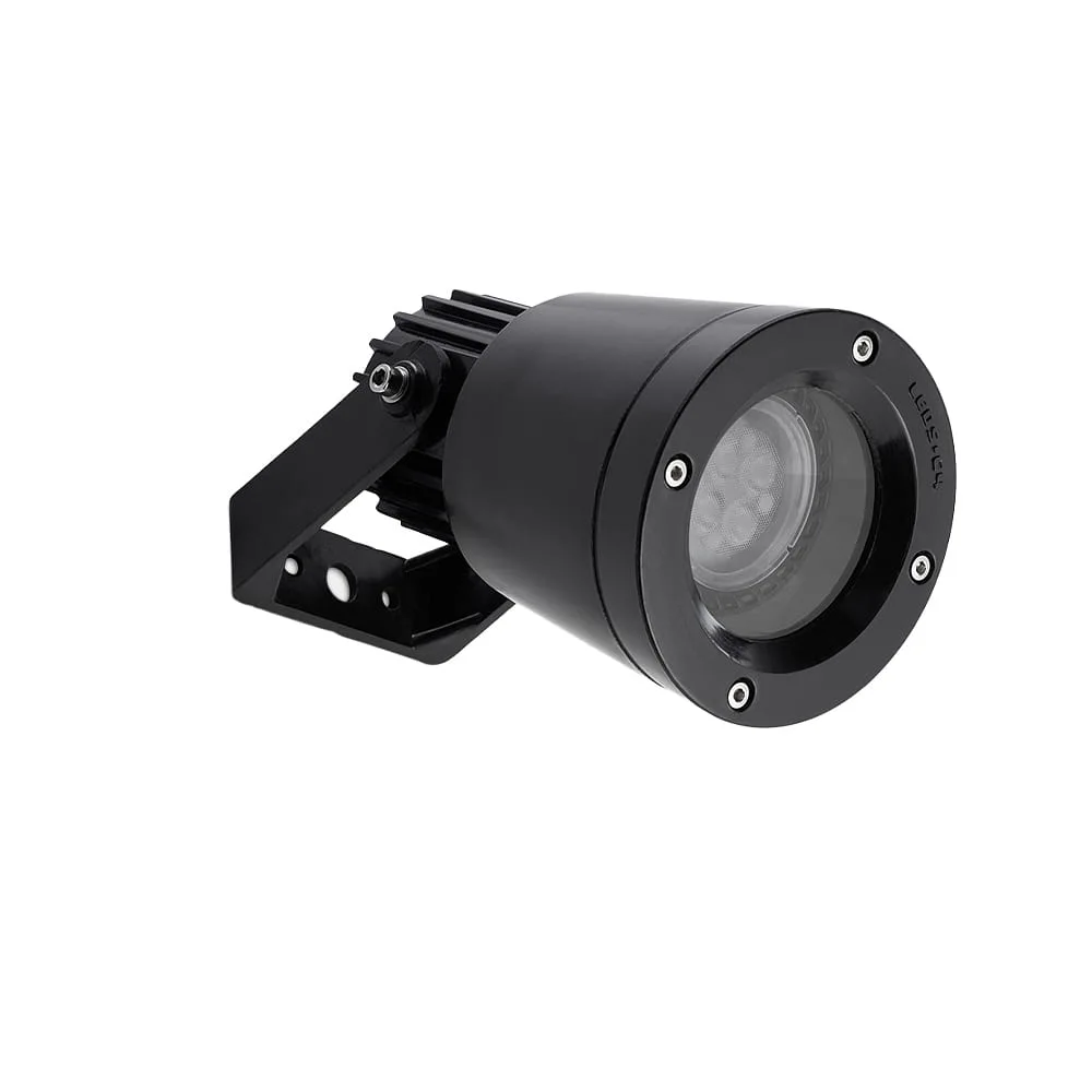 [LEDS-05-9722-05-37] LEDS C4 Faretto da esterno HUBBLE GU10 & GU5.3 TECNOPOLIMERO orientabile GU10 / GU5.3 IP66, nero dimmerabile