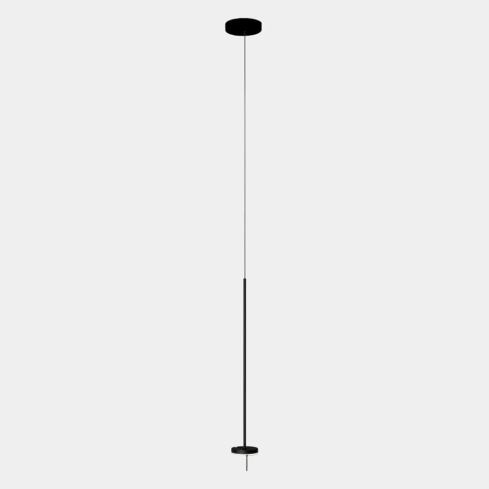 LEDS C4 Lampada a sospensione INVISIBLE SINGLE ADJUSTABLE LED IP20, nero dimmerabile, 2700 K