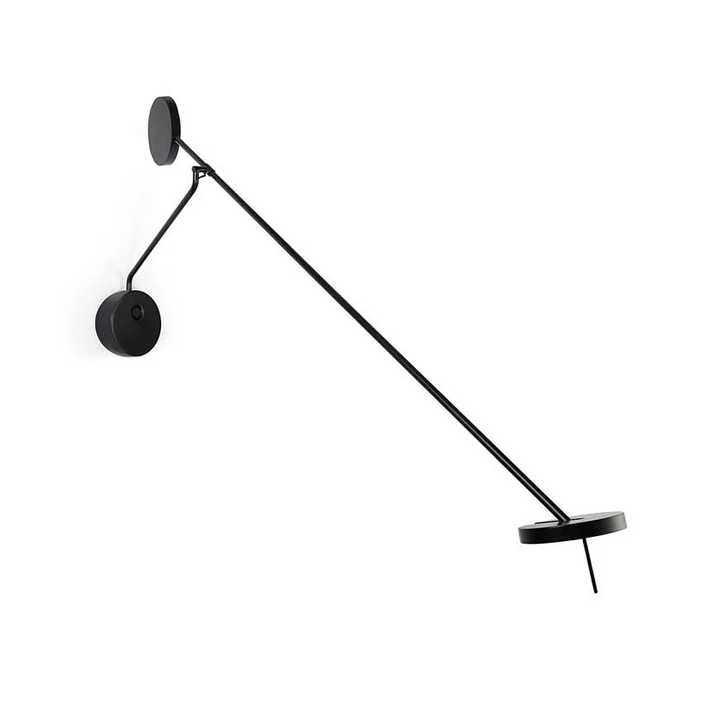[LEDS-05-7385-05-05] LEDS C4 LED Wand- und Leseleuchte INVISIBLE ADJUSTABLE, 115cm, mit Touch-Dimmer + Gelenkarm, schwarz, 11.2W 2700K 511lm 94°, CRi >90 IP20