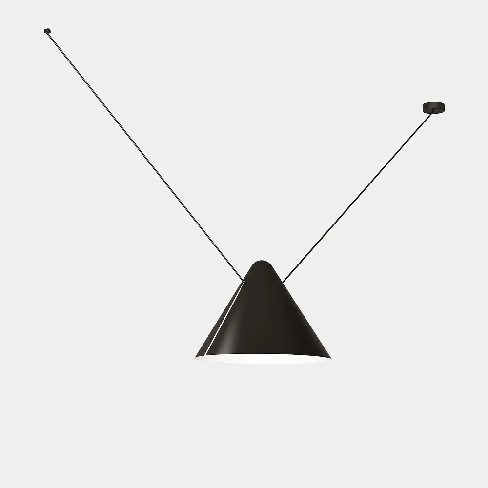LEDS C4 Lampada a sospensione SUPER ATTIC conica E27 IP20, Ø∕ L∕ L∕ A: 45∕ 50∕ 45∕ 125 cm