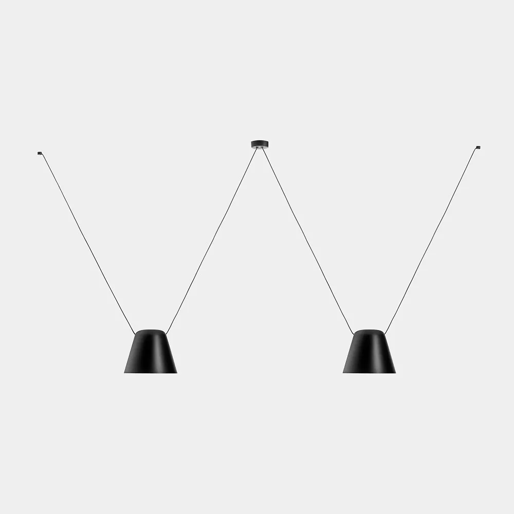 [LEDS-00-8367-05-05] LEDS C4 Lampada a sospensione ATTIC 2 2 luci, conica E27 IP20 (LEDS-00-8367-05-05)