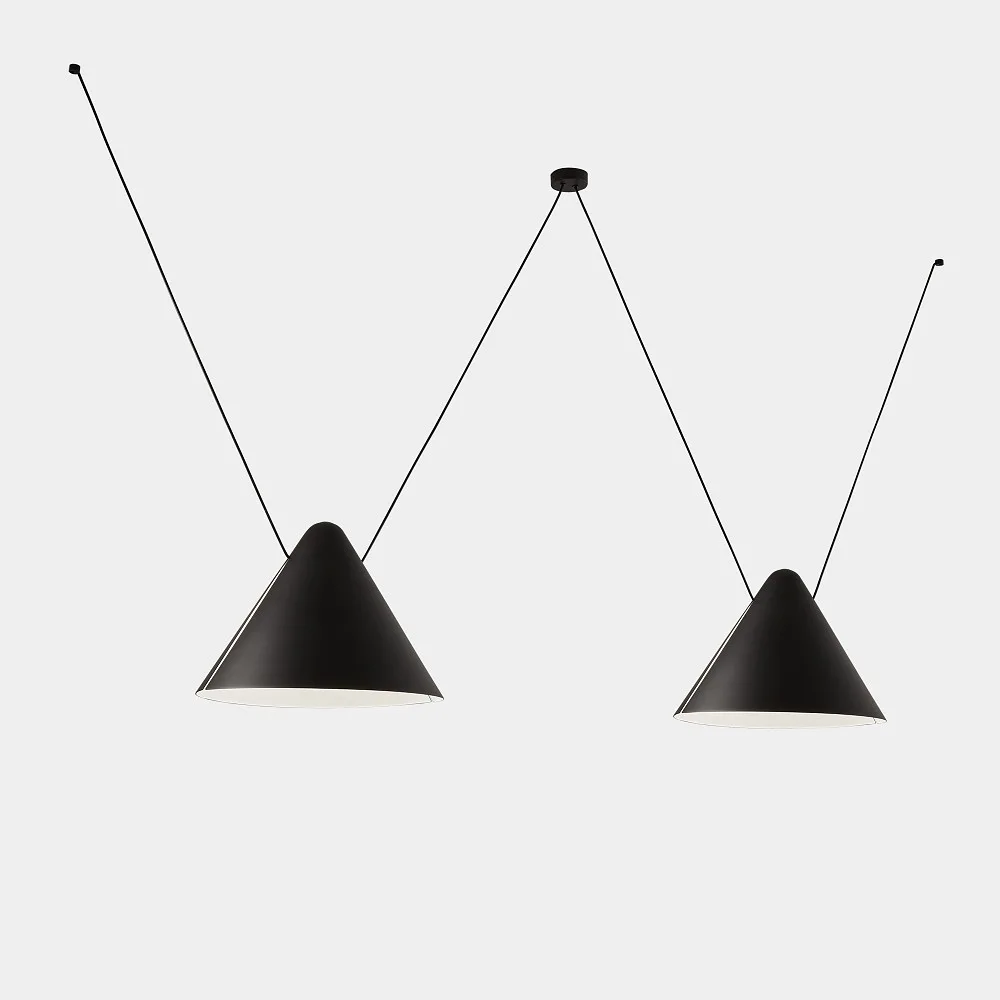 LEDS C4 Lampada a sospensione SUPER ATTIC 2 2 luci, conica E27 IP20 (LEDS-00-8368-05-05)