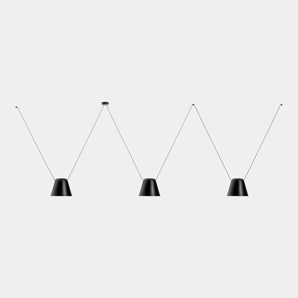 [LEDS-00-8375-05-05] LEDS C4 Suspension ATTIC 3 3 flammes, conique E27 IP20 (LEDS-00-8375-05-05)