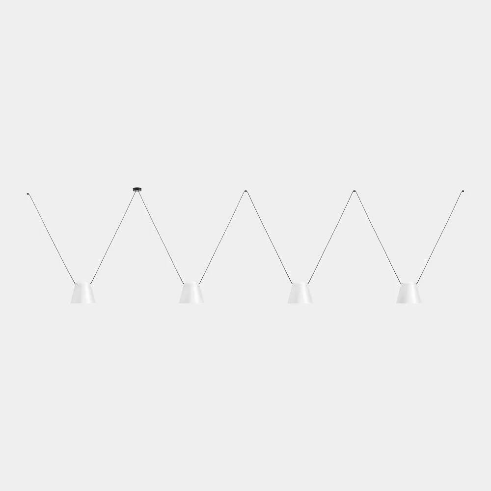[LEDS-00-8387-05-14] LEDS C4 Lampada a sospensione ATTIC 4 4 luci, conica E27 IP20 (LEDS-00-8387-05-14)
