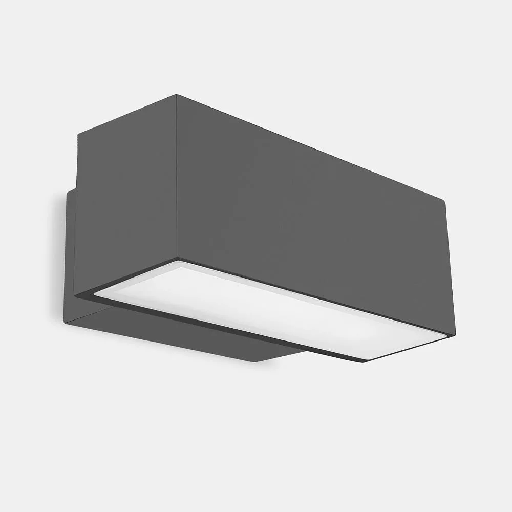 LEDS C4 Applique murale AFRODITA LED commutable IP66, anthracite, 4000 K