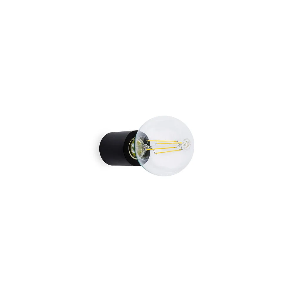 [FAR-62151] FARO BARCELONA Applique murale TEN E27 IP20, L∕ B∕ H∕ T: 6∕ 6∕ 7∕ 6 cm (noir mat)