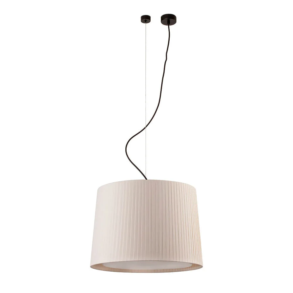 [FAR-64314-44] FARO BARCELONA Pendant luminaire SAMBA E27 IP20, L∕ B∕ H∕ T: 50∕ 50∕ 50∕ 50 cm (beige black matt)