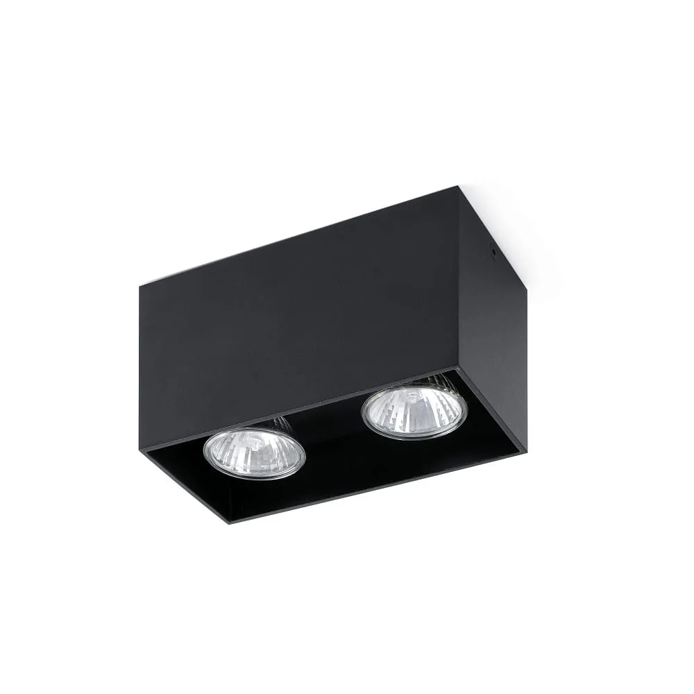 [FAR-63273] FARO BARCELONA Plafoniera TECTO 2 fiamme GU10 IP20 (nero opaco)