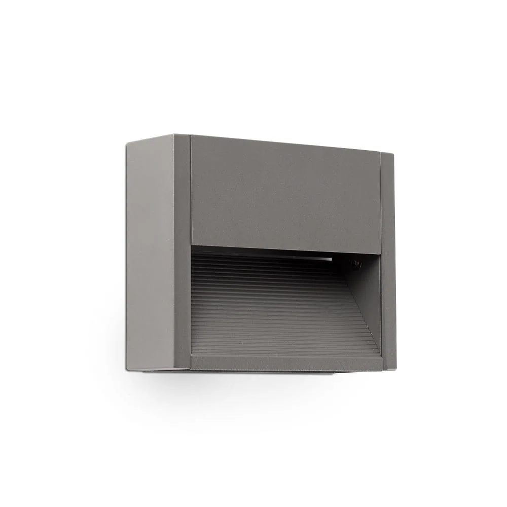 FARO BARCELONA Outdoor wall luminaire GRADA LED IP54, 3 W – Dark grey