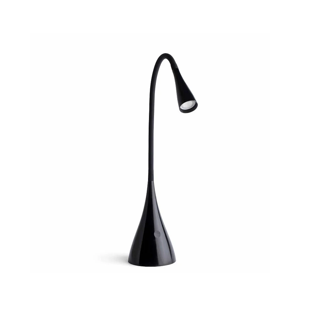 FARO BARCELONA Table lamp LENA LED IP20, white – black glossy