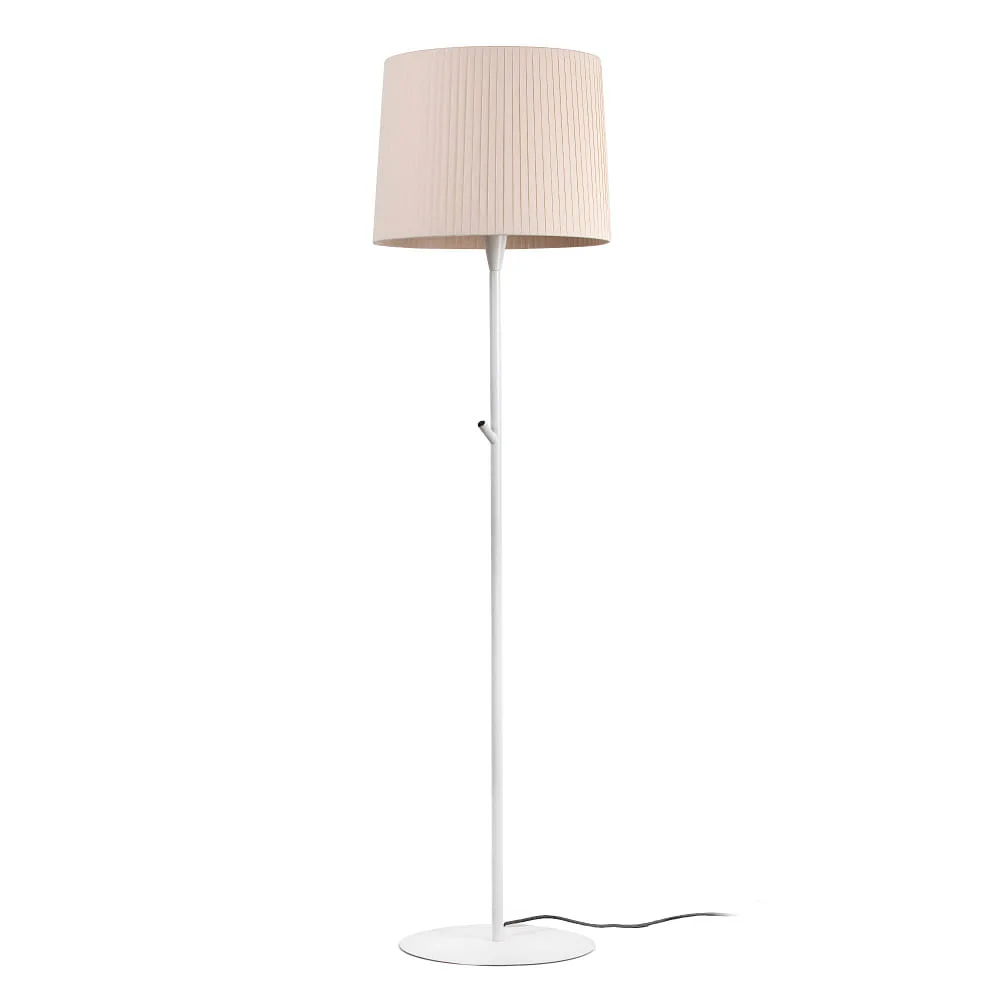 FARO BARCELONA Lampadaire SAMBA E27 IP20 – beige blanc mat