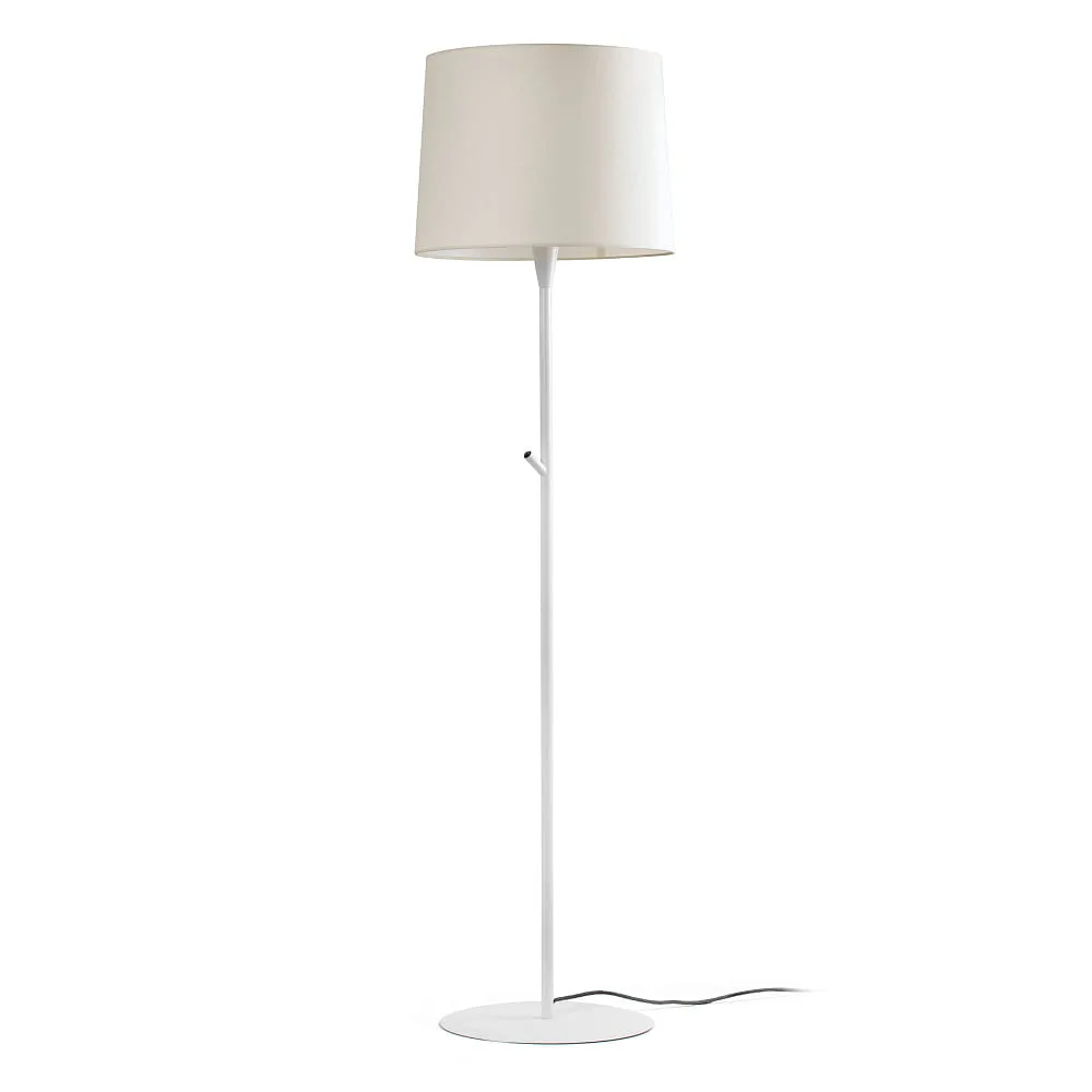 FARO BARCELONA Lampada da terra CONGA E27 IP20 – beige bianco opaco