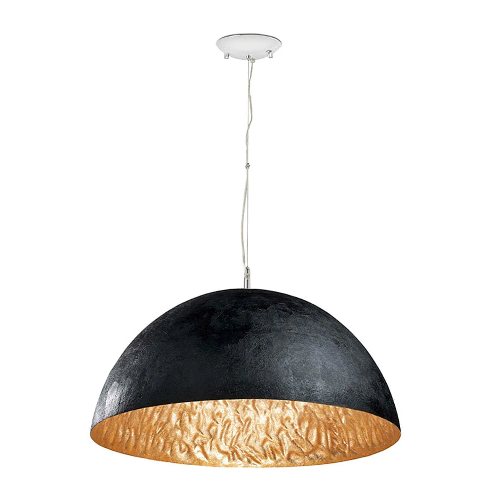 FARO BARCELONA Lampada a sospensione MAGMA E27 IP20 – oro nero