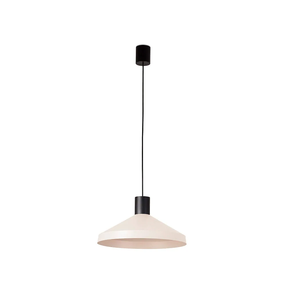 FARO BARCELONA Suspension KOMBO E27 IP20, L∕ B∕ H∕ T: 40∕ 40∕ 170,5∕ 40 cm – beige noir mat