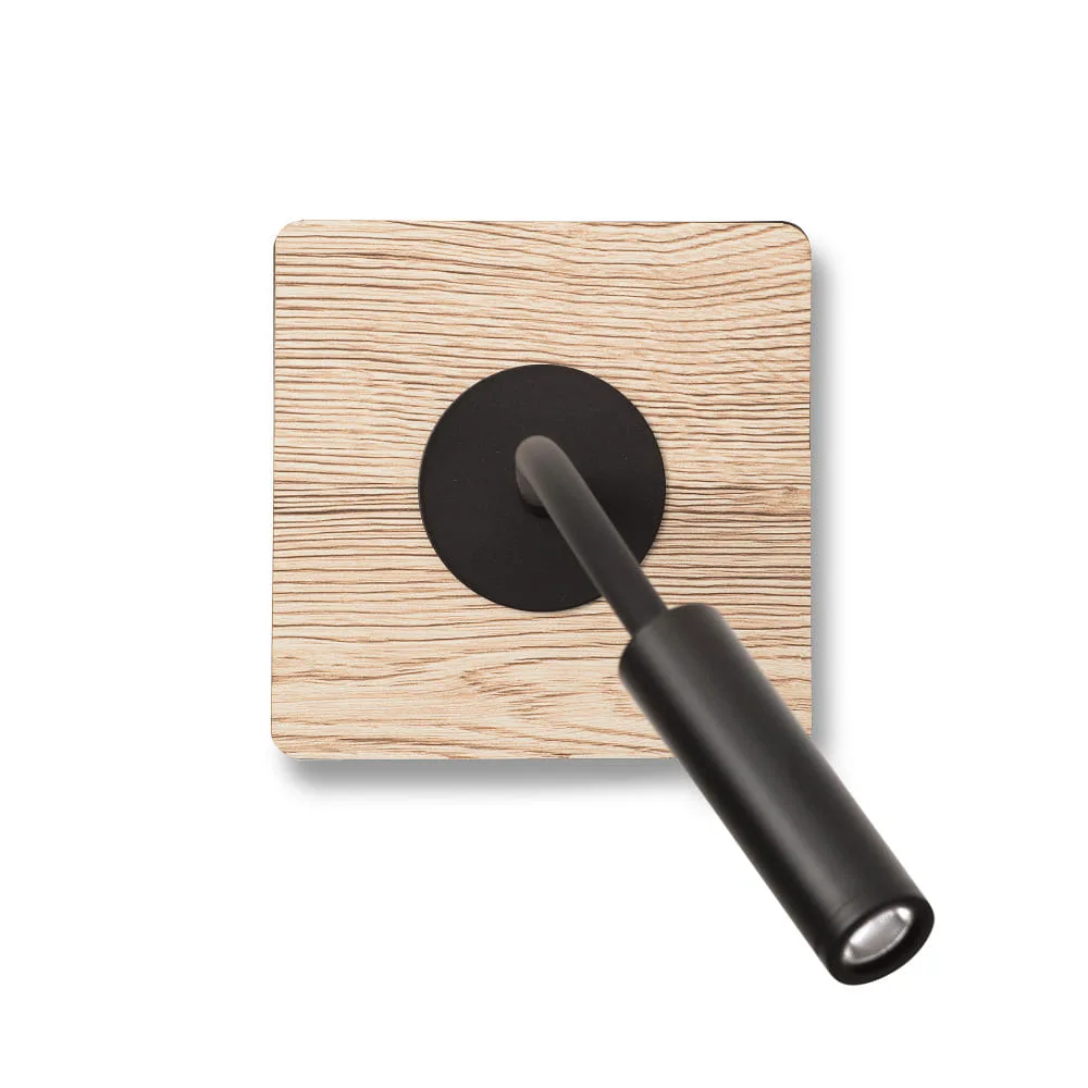 FARO BARCELONA Applique murale MOOD LED IP20, chêne, 2 W