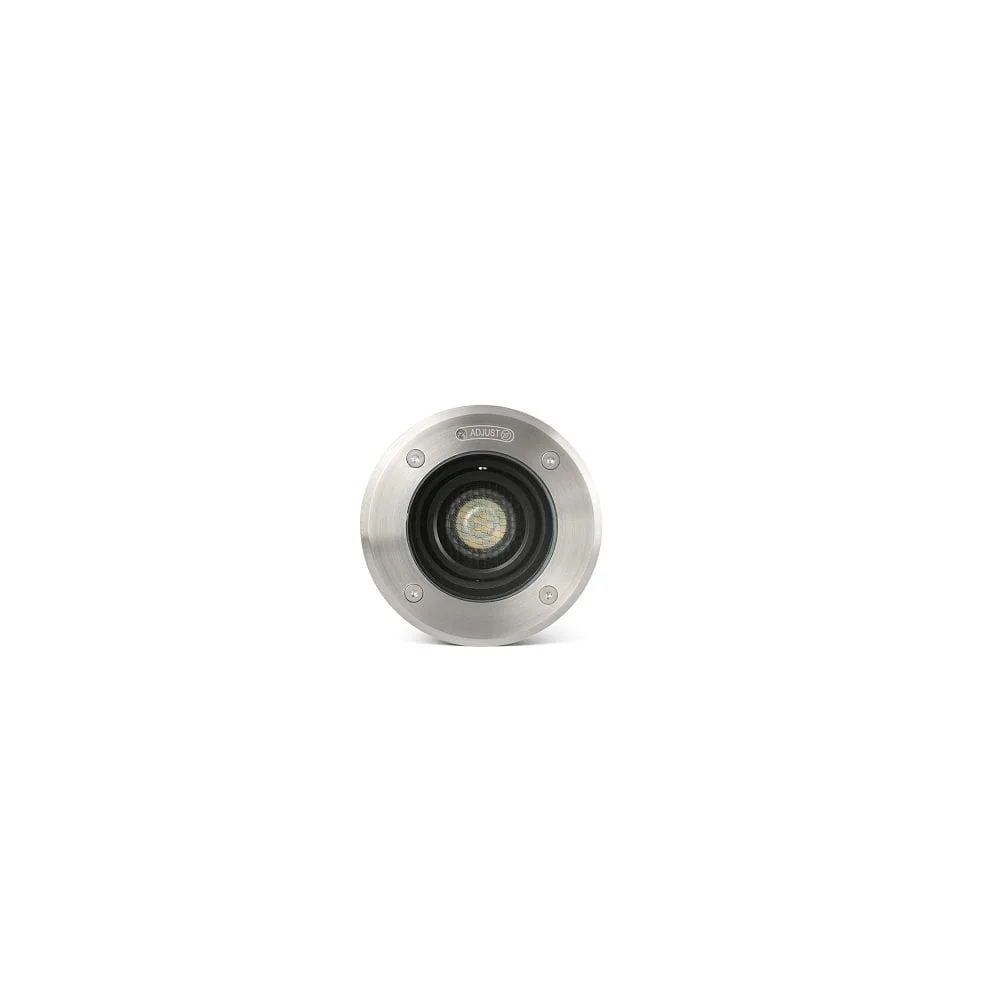 [FAR-70310] FARO BARCELONA Incasso da terra GEISER 130 / GU10 tondo, orientabile GU10 IP67, acciaio inox, satinato dimmerabile