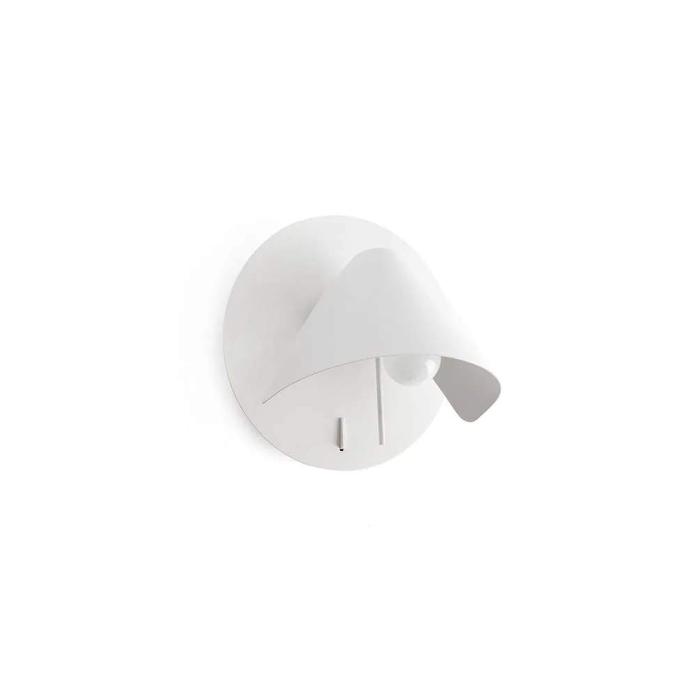 FARO BARCELONA Wall luminaire NOON E27 IP20, white matt