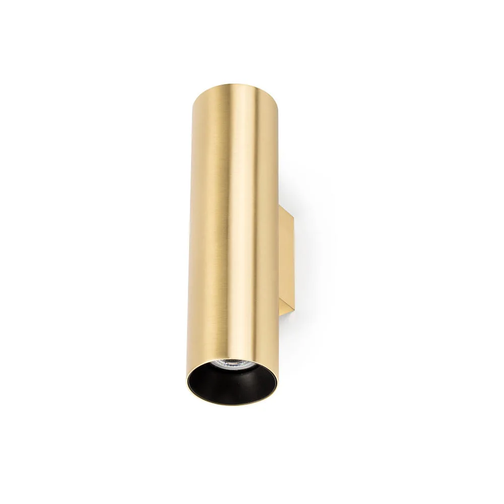 FARO BARCELONA Wall luminaire STAN 2 flames GU10 IP20, gold, satined