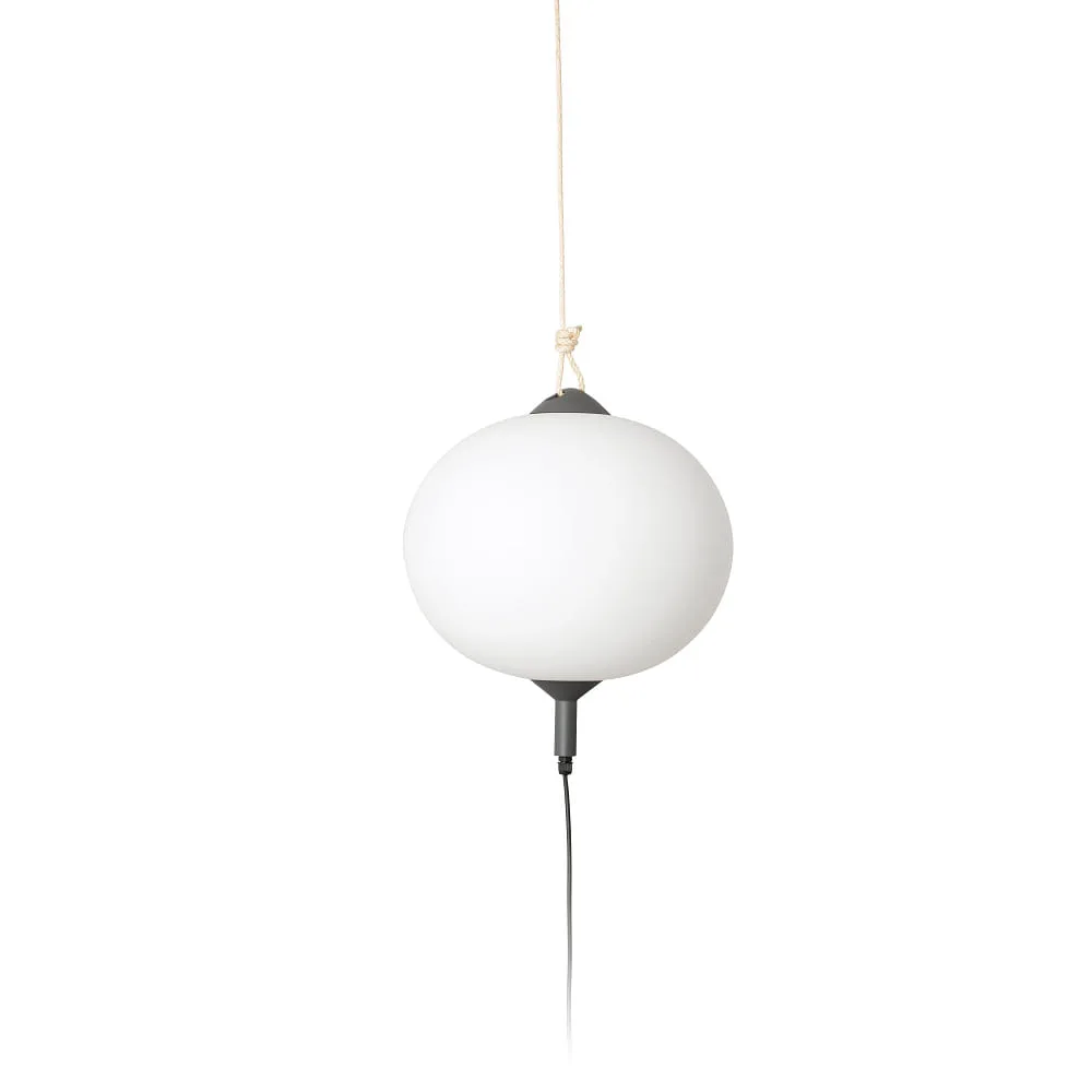 [FAR-71584-04] FARO BARCELONA Lampada a sospensione SAIGON OUT E27 IP44, grigio scuro (FAR-71584-04)