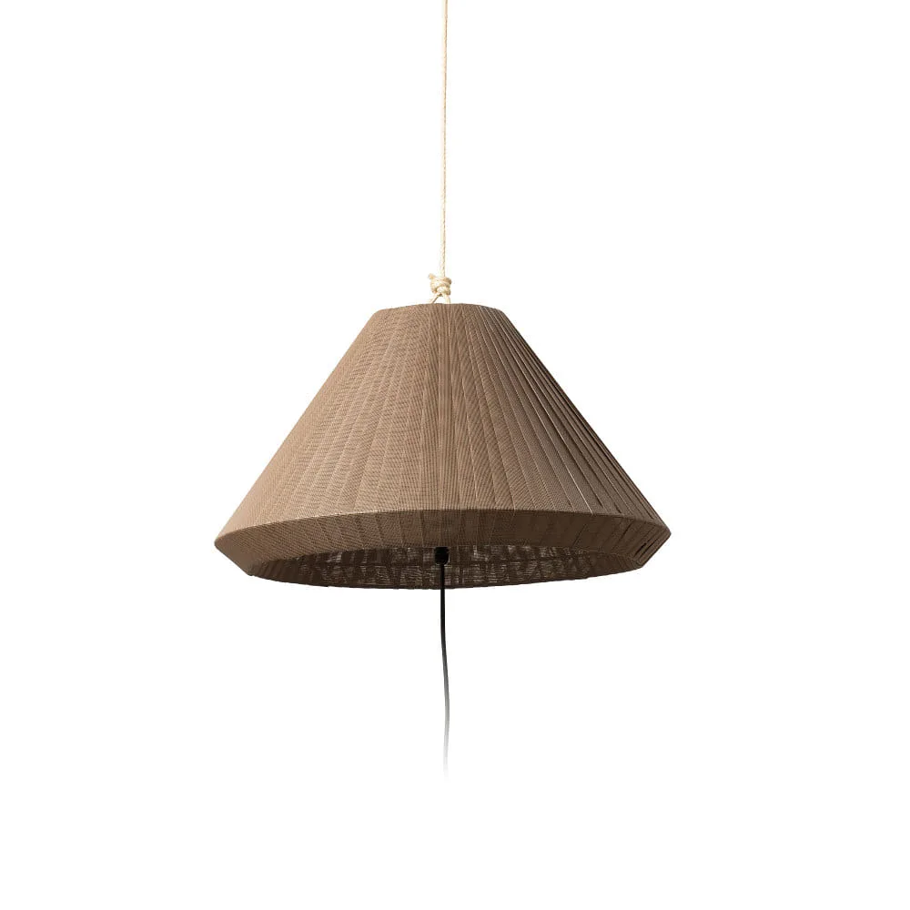 FARO BARCELONA Pendant luminaire SAIGON OUT E27 IP44, dark grey (FAR-71584-06)