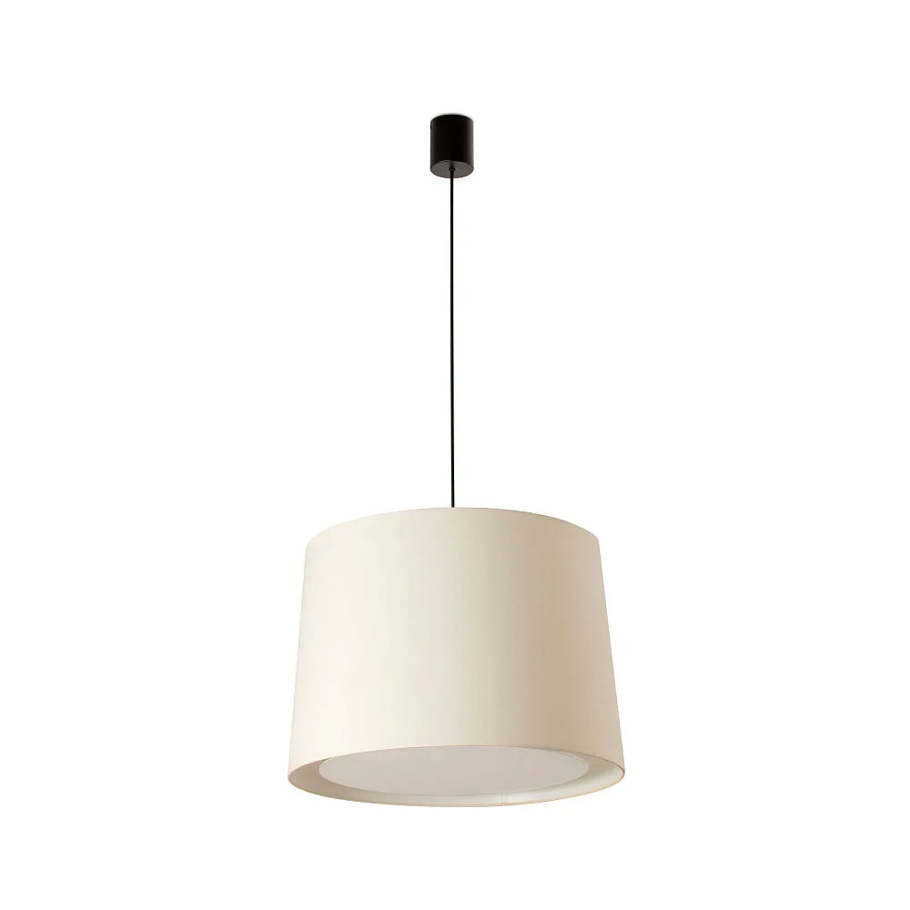 FARO BARCELONA Lampada a sospensione CONGA E27 IP20, nero opaco, bianco, L∕ B∕ T: 50∕ 50∕ 50 cm