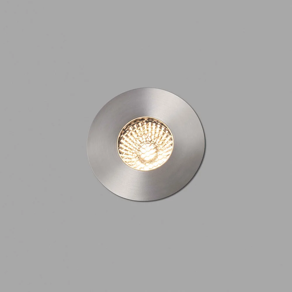 [FAR-70734] FARO BARCELONA Incasso a terra GRUND 80 (INCL HONEYCOMB) 350MA tondo, rigido, drivabile IP67, acciaio inossidabile, satinato dimmerabile, 2700 K