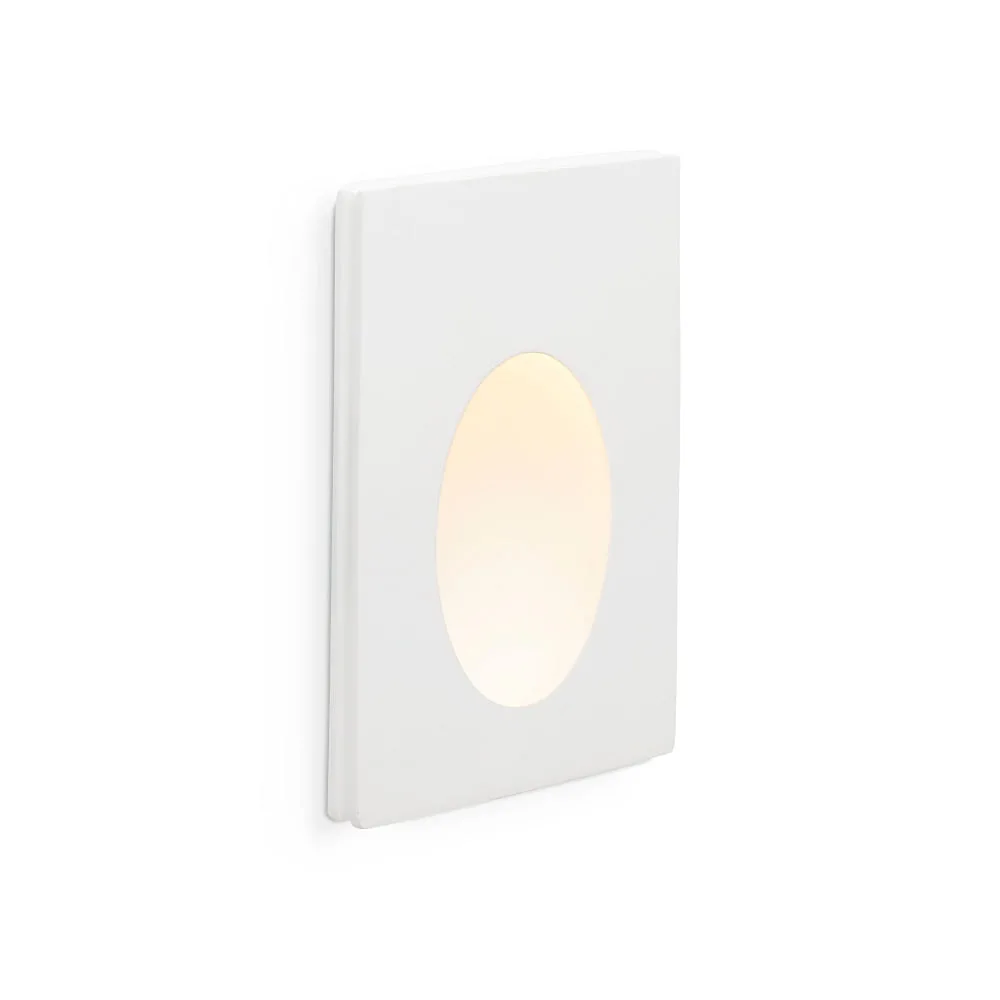 FARO BARCELONA Incasso a parete PLAS LED IP20, bianco opaco, L∕ W∕ H∕ D: 10/5/16.5/5 cm