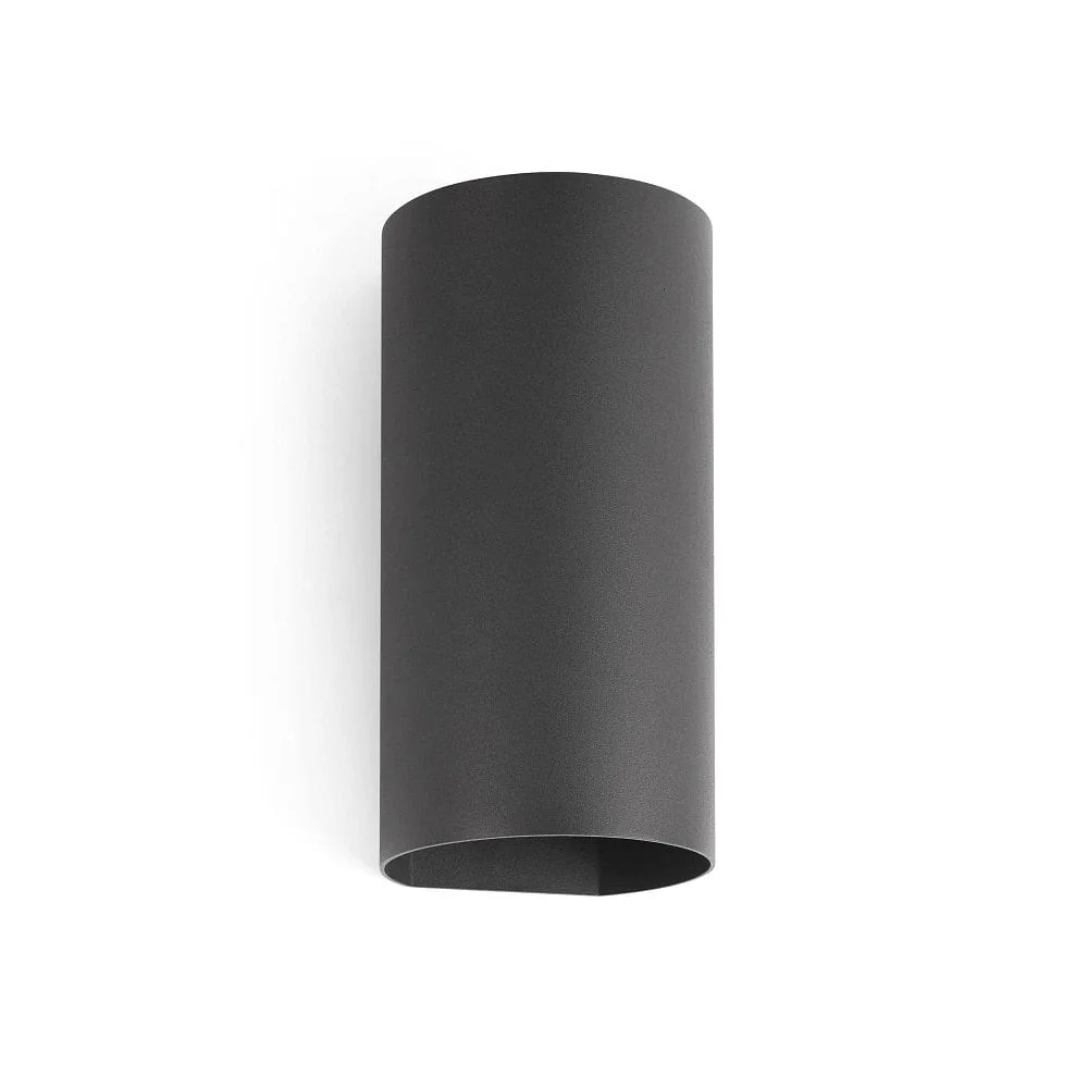 FARO BARCELONA Applique d'extérieur BRUC LED IP54, gris foncé, L∕ B∕ H∕ T: 12∕ 10,8∕ 24∕ 10,8 cm