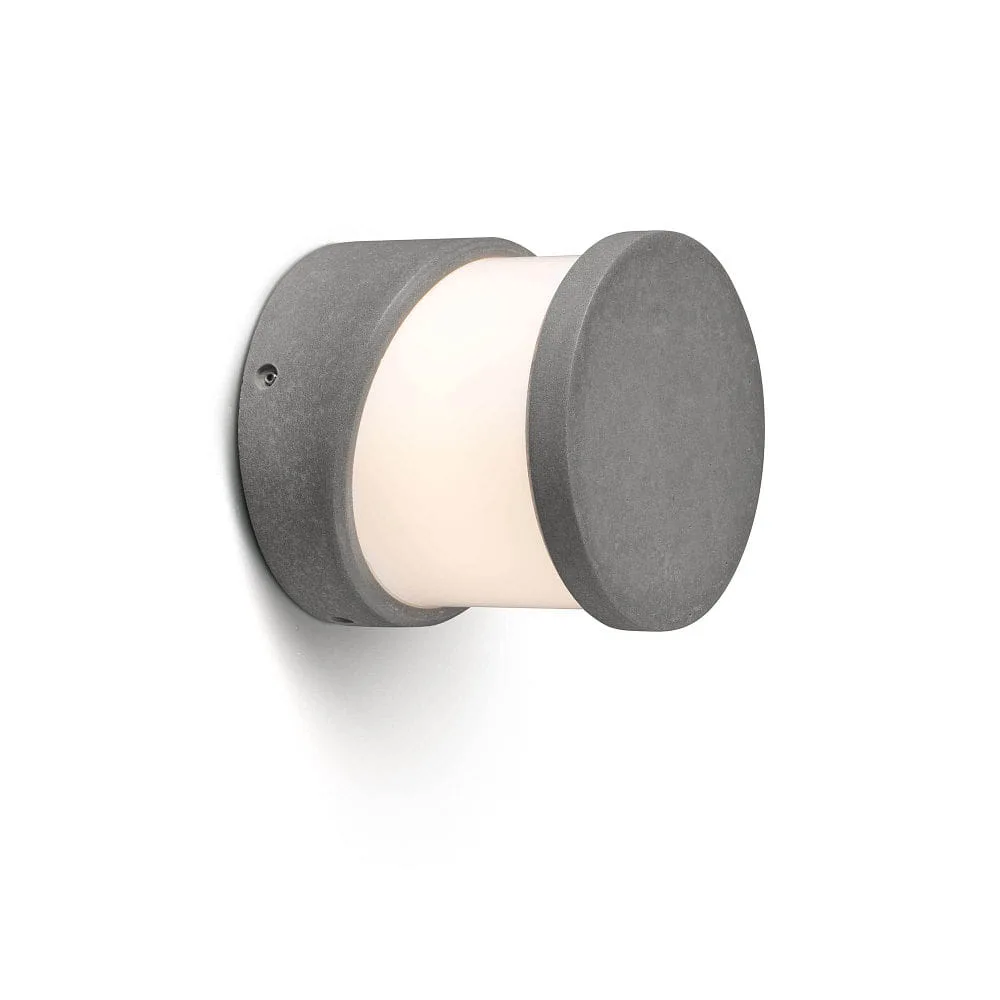 [L-FAR-74139] FARO BARCELONA Applique da esterno BLOCK 135 E27 IP65, grigio calcestruzzo