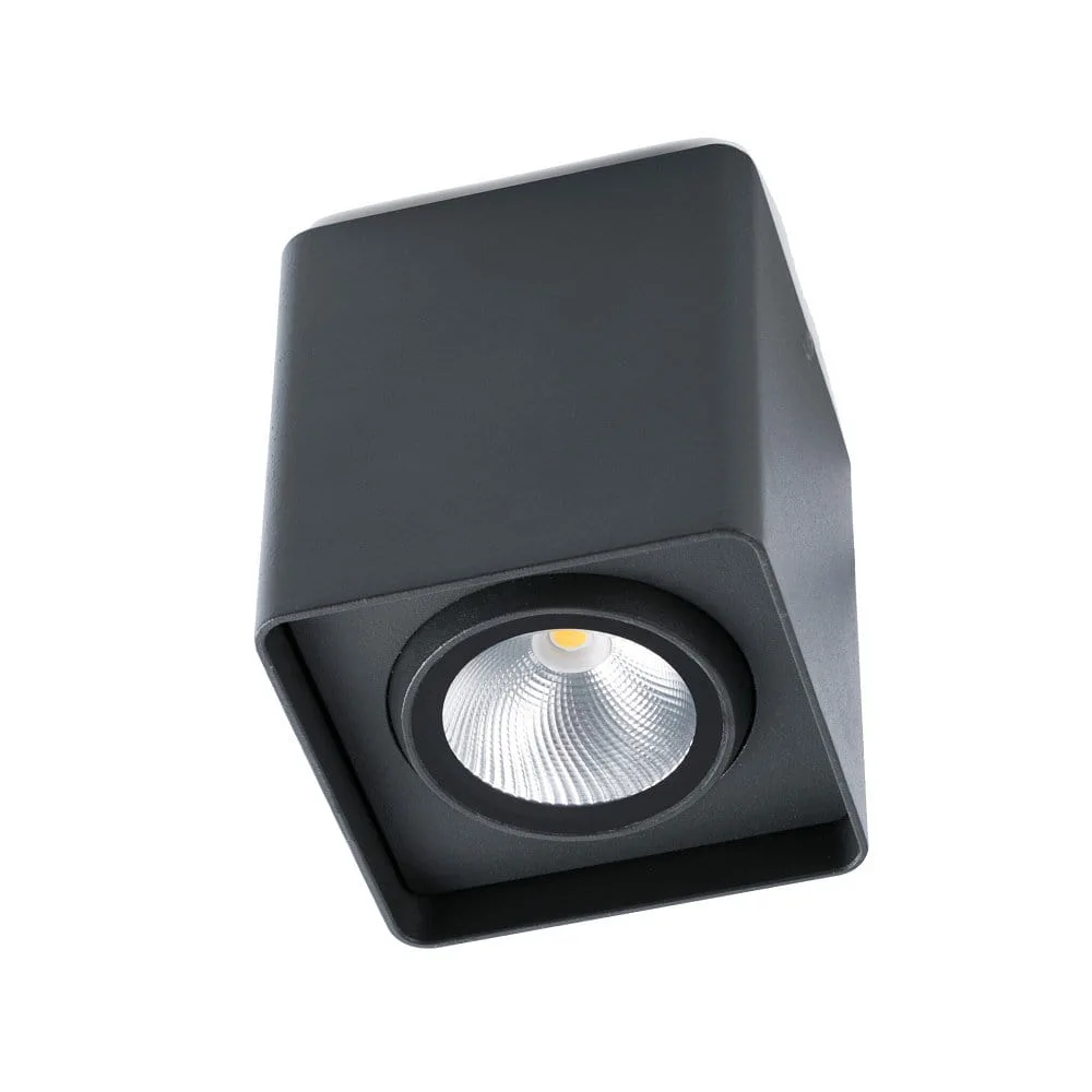 FARO BARCELONA Plafoniera da esterno TAMI orientabile, girevole LED IP54, grigio scuro