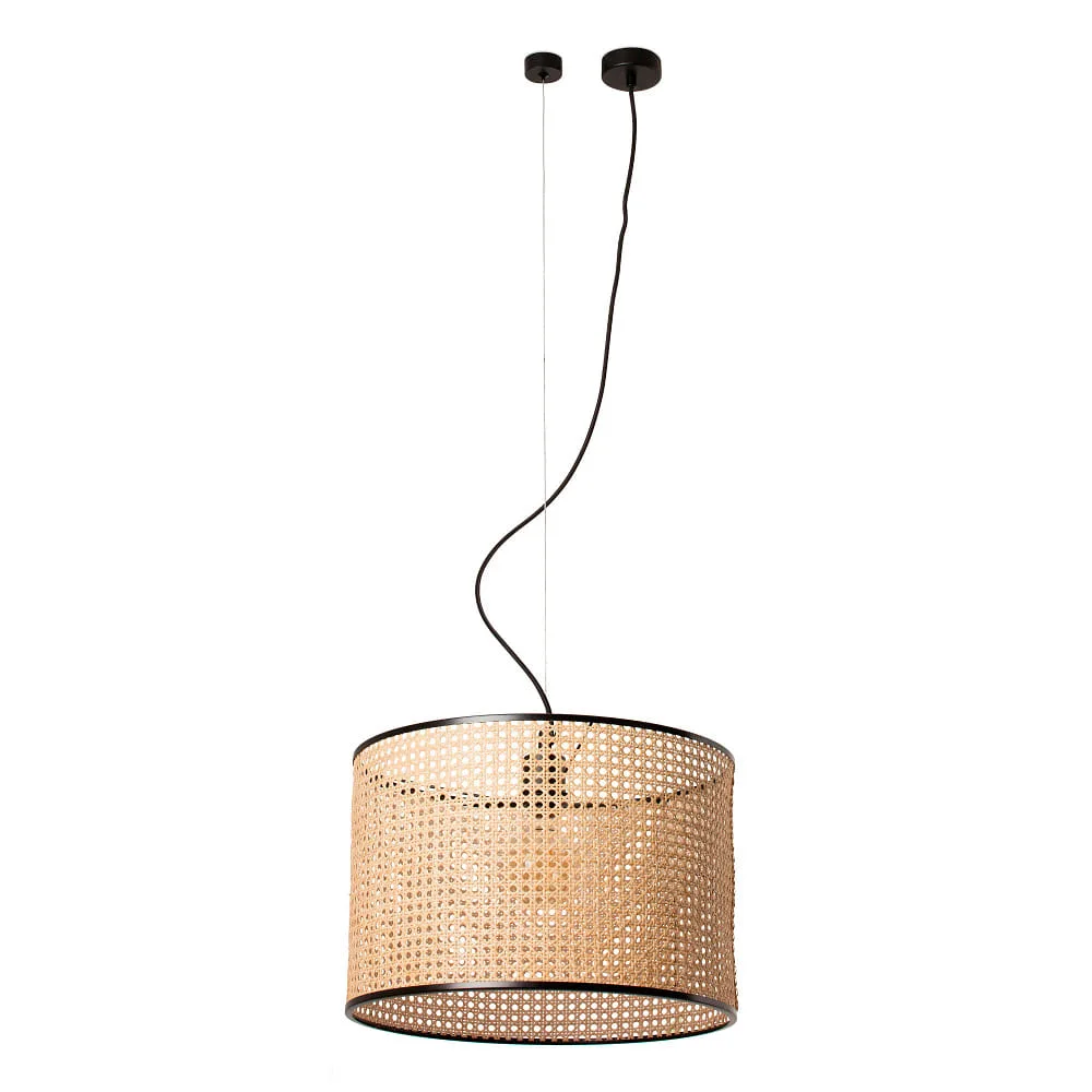 FARO BARCELONA Pendant luminaire MAMBO E27 IP20, black matt (FAR-64314-49)