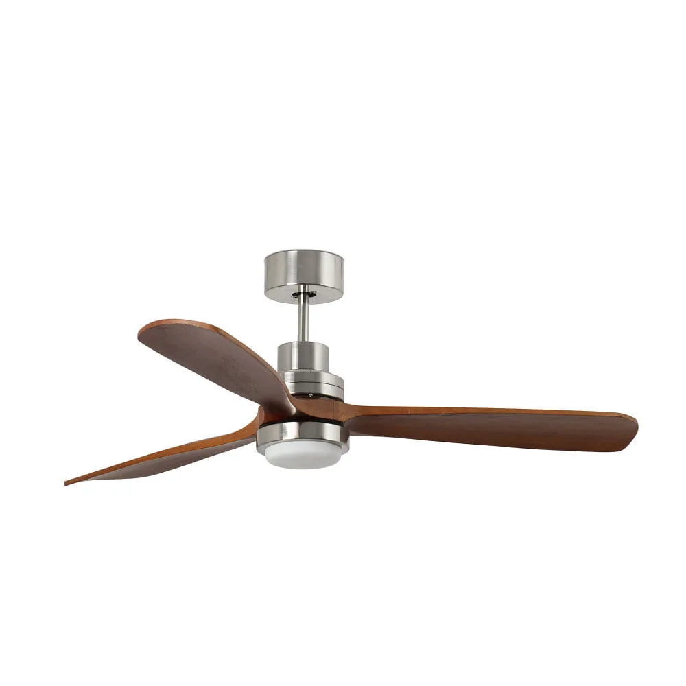 [FAR-33463DC] Faro Ventilatore da soffitto LANTAU XL con telecomando IP20, nickel opaco, noce