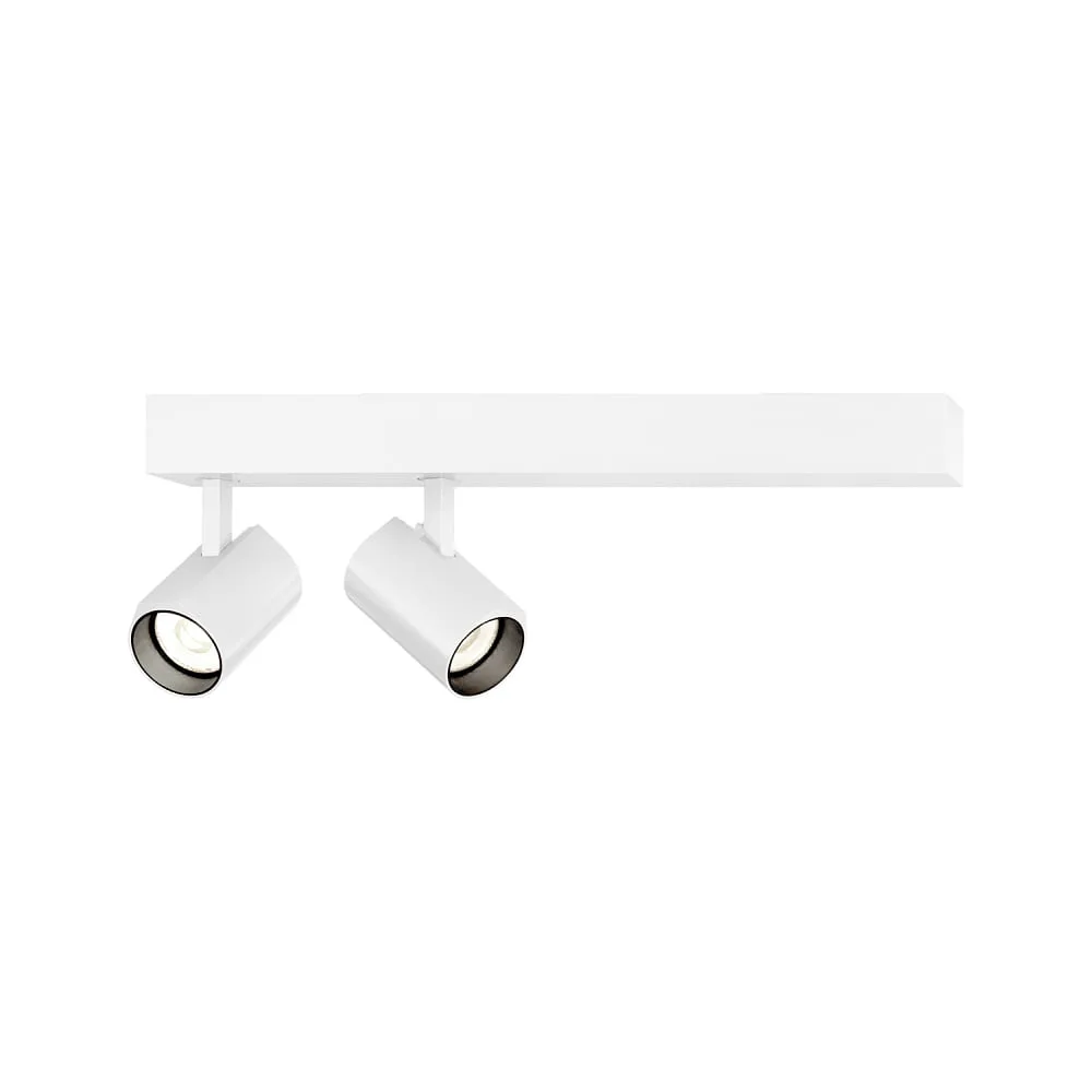 [WEV-176764W5] Wever & Ducré Faretto LED CENO 2.0, 2 fiamme, 3000K, CRi >90, orientabile, dimmerabile (bianco)