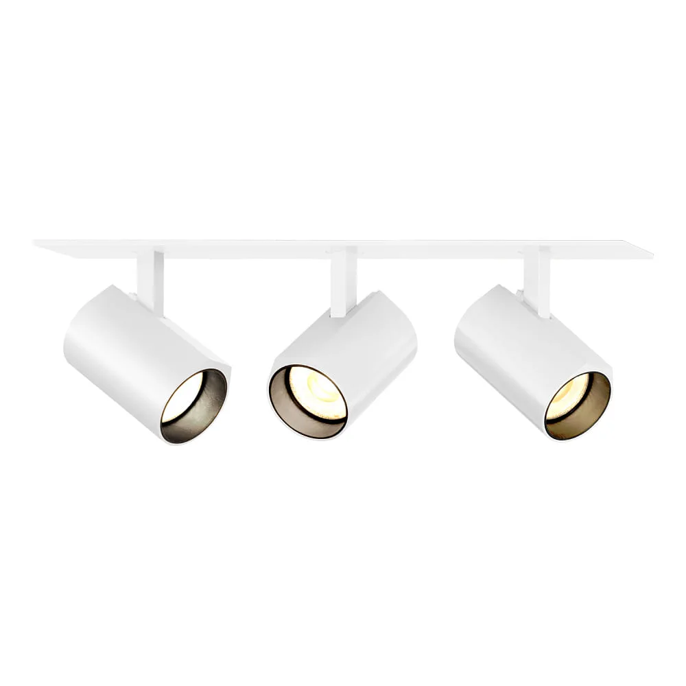 Wever & Ducré LED Einbauleuchte CENO 3.0, 3-flammig, 2700K, CRi >90, dreh-/schwenkbar, dimmbar – Weiß