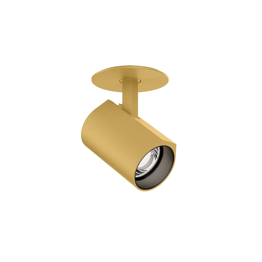 [WEV-176161G3C] Wever & Ducré Ceiling luminaire CENO 1.0 current constant, semi flush IP20, gold dimmable, 2700 K