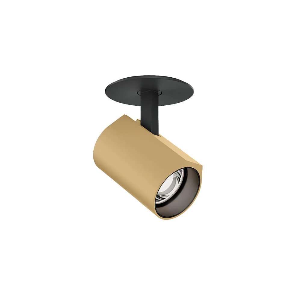 Wever & Ducré Spot CENO CEILING REC 1.0 IP20, champagne, noir mat dimmable, 2000 | 3000 K