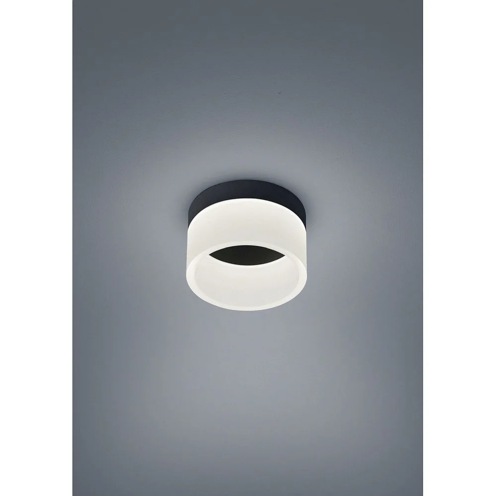 Helestra LED Deckenleuchte LIV 15 LED Badleuchte, IP30 – schwarz matt