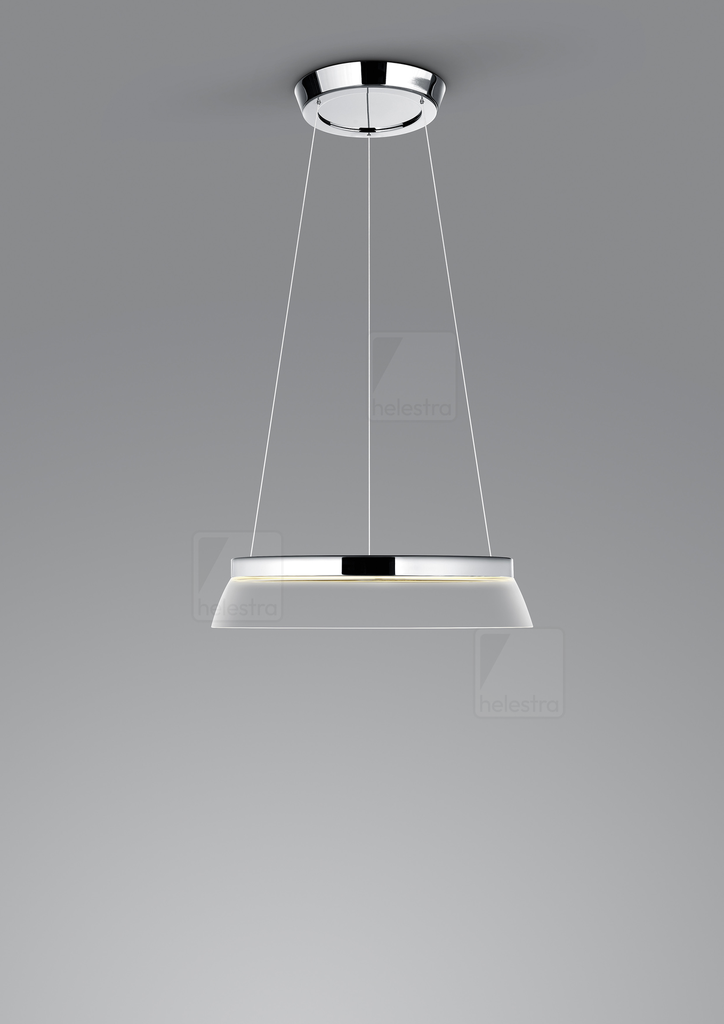 [HEL-16/2306.04/5328] Helestra Suspension CITA conique IP20, dimmable (chrome transparent)