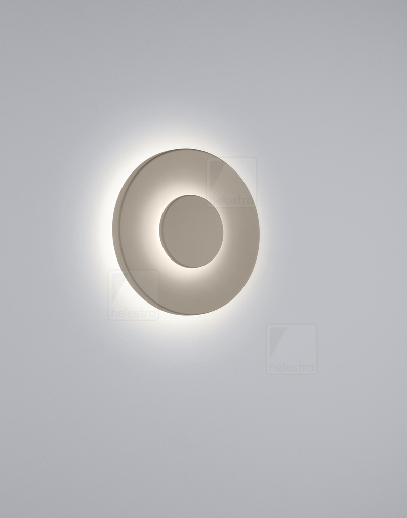 [HEL-28/2608.70] Helestra Outdoor wall luminaire BUD round IP65, dimmable (coffee brown)