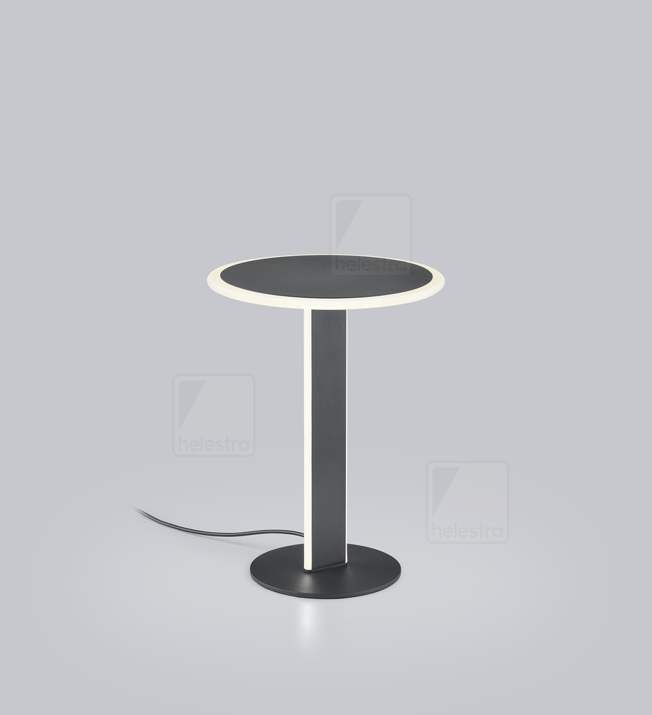 [HEL-39/2612.22] Helestra Table lamp VAYA with touch dimmer, ring shape IP20, dimmable (black matt)