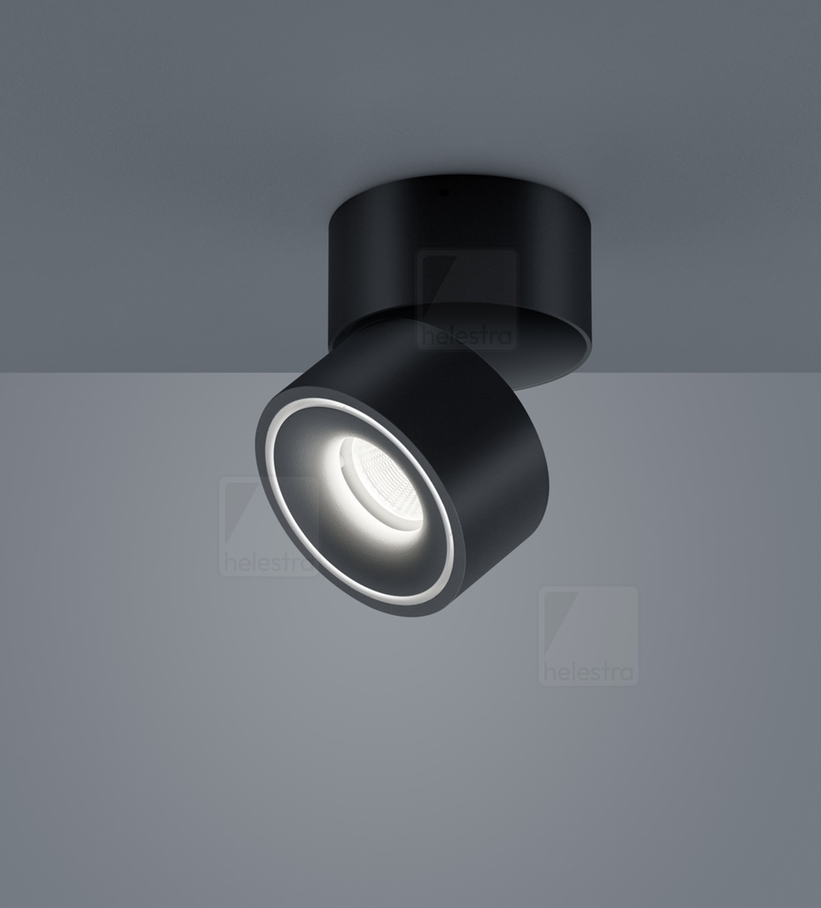 [HEL-15/1964.22] Helestra LED-Strahler ROTA, rund, schwenk-/drehbar IP20, dimmbar, 15,00 W (schwarz matt)
