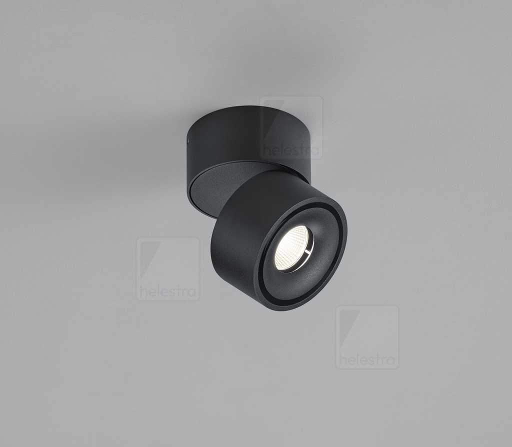 [HEL-15/2164.22] Helestra LED-Strahler ROTA, rund, schwenk-/drehbar IP20, dimmbar, 9 W (schwarz matt)