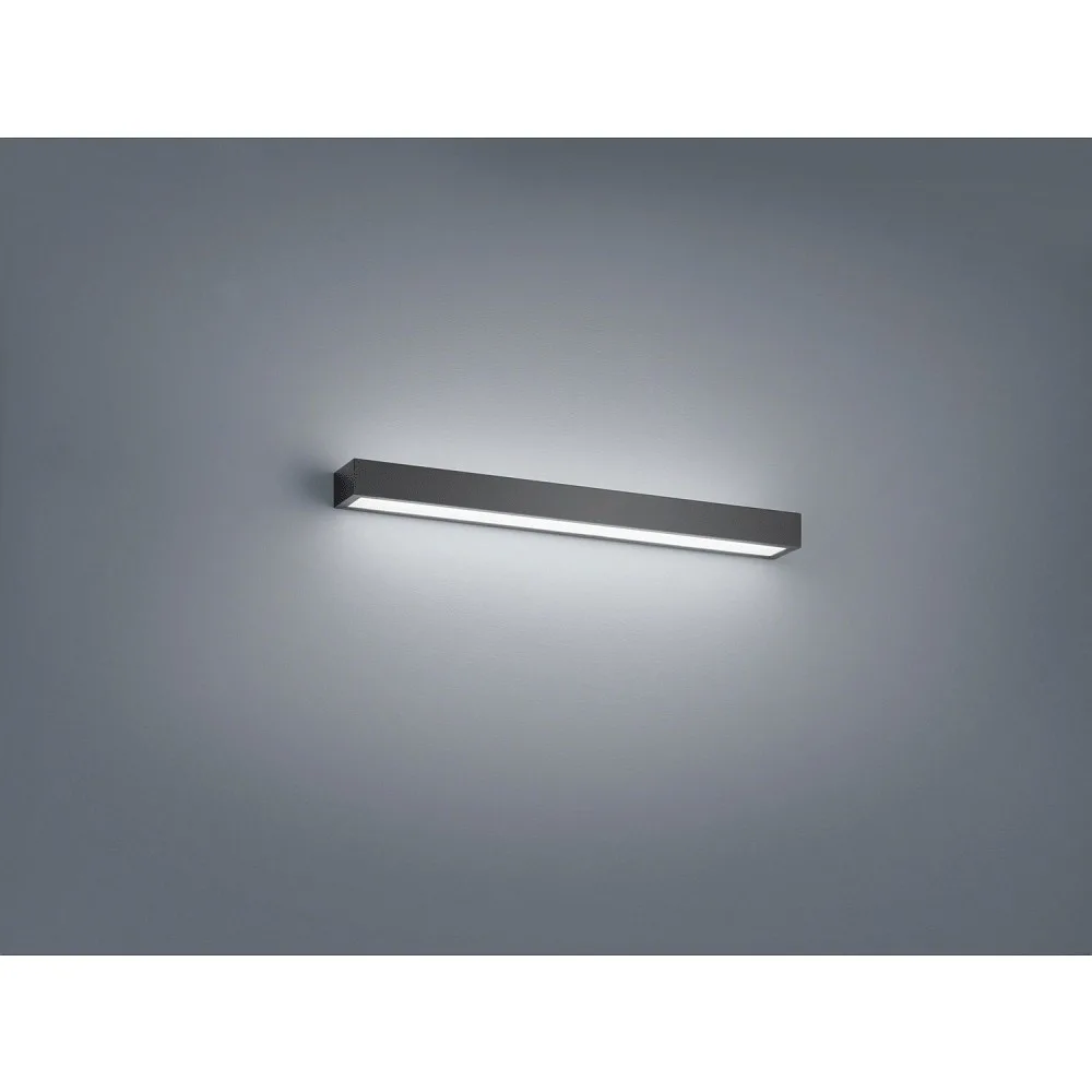 Helestra Applique murale LED THEIA 60 Lampe miroir LED IP 44 noir mat