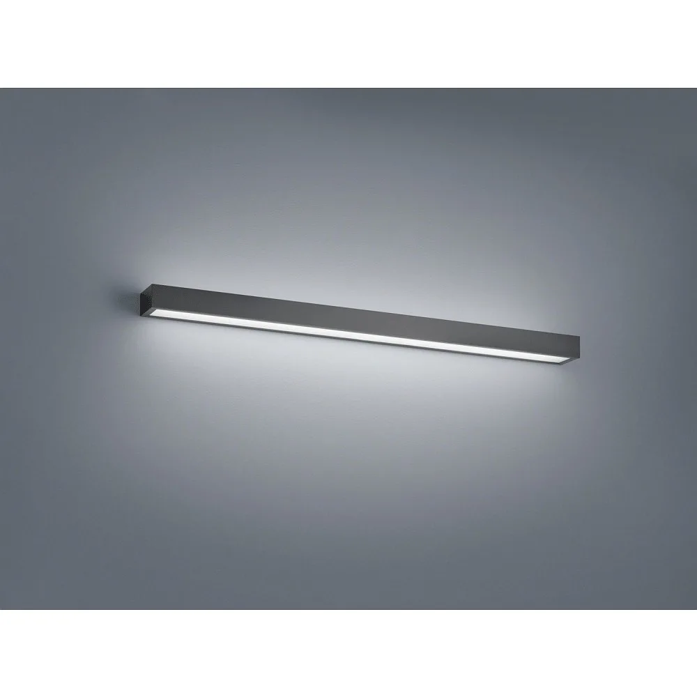 Helestra LED Wall luminaire THEIA 90 LED Mirror lamp IP 44 black matt