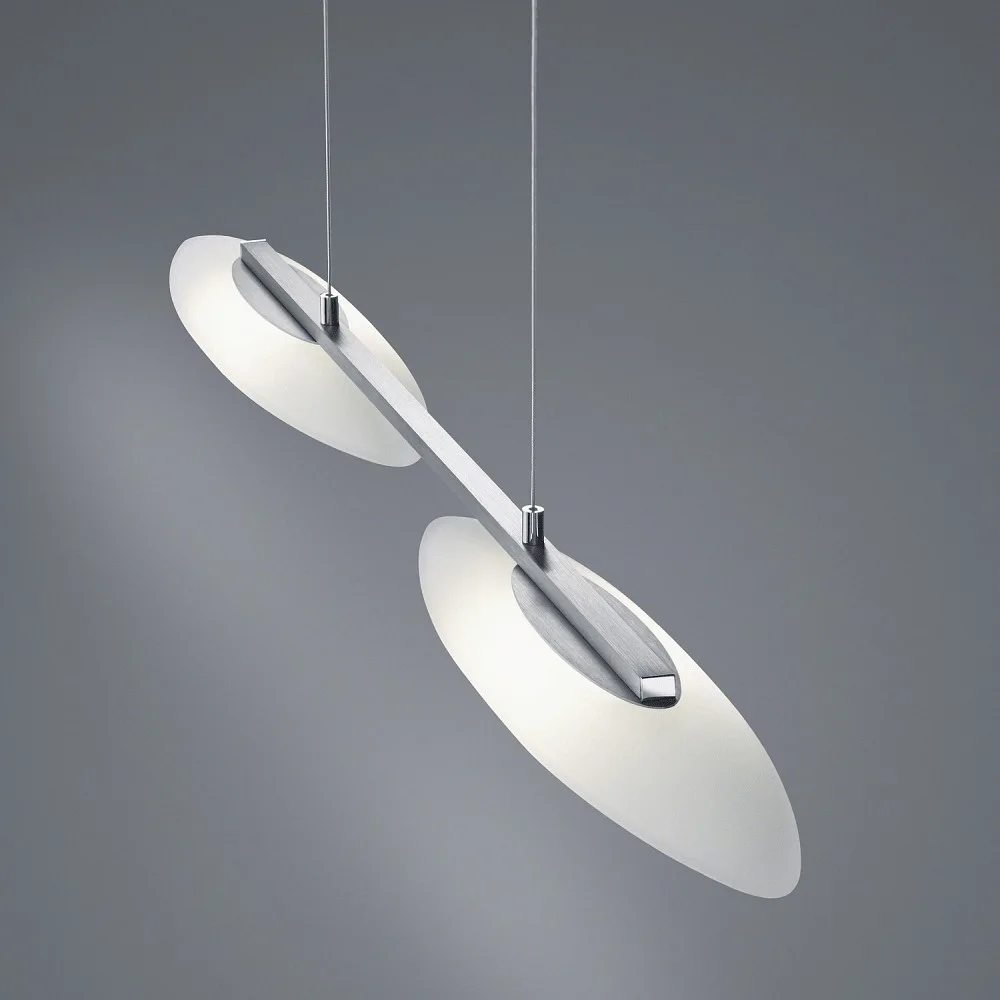 [HEL-26/1641.27/5210] Helestra Lampada a sospensione LED SALLY LED, IP20, nichel opaco - cromo
