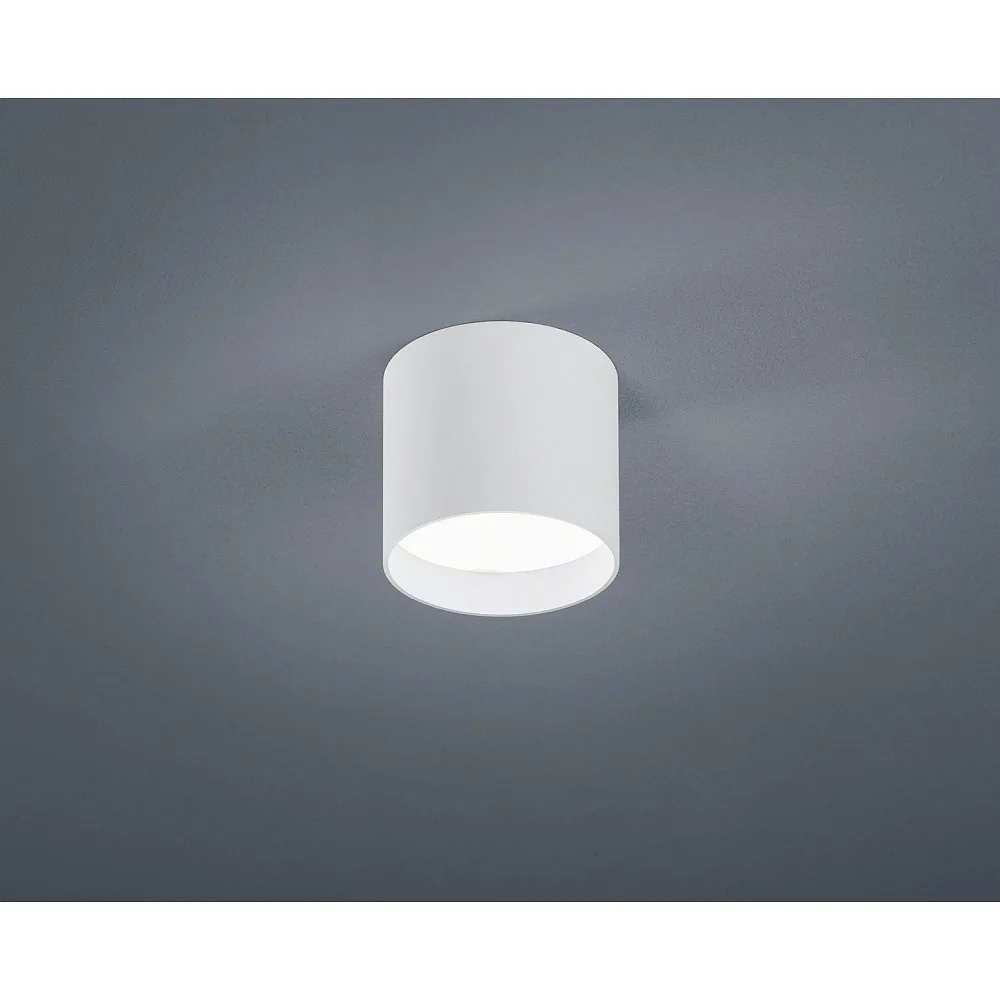 Helestra Plafonnier LED DORA LED, rond, IP20, blanc mat